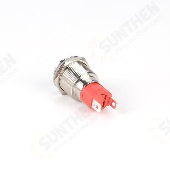 19MM 10A 250V 2Pin Button Switch Momentary Reset Push Button Switch