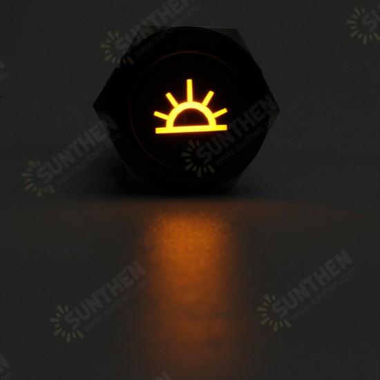 19MM Push Button Switch 12V LED Self Lock Switch IP65 Waterproof Metal On-Off Switch 19MM Push Button Switch 12V LED Self Lock Switch IP65 Waterproof Metal On-Off Switch