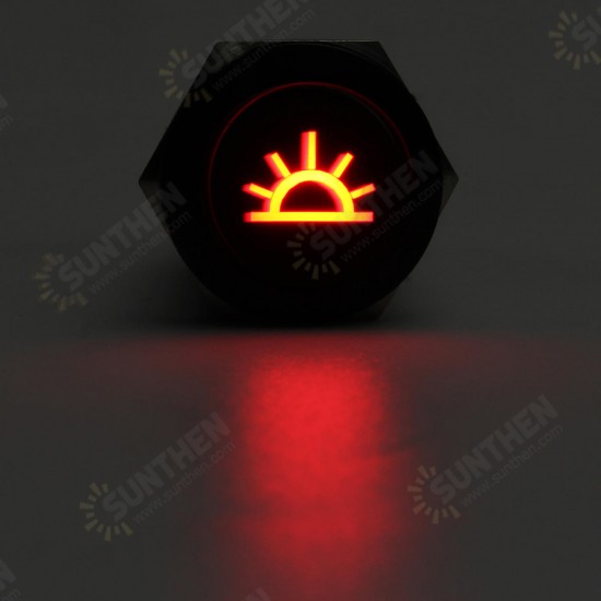 19MM Push Button Switch 12V LED Self Lock Switch IP65 Waterproof Metal On-Off Switch 19MM Push Button Switch 12V LED Self Lock Switch IP65 Waterproof Metal On-Off Switch