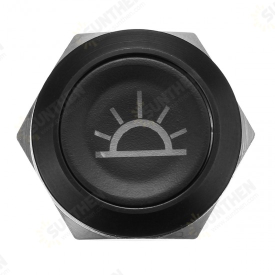 19MM Push Button Switch 12V LED Self Lock Switch IP65 Waterproof Metal On-Off Switch 19MM Push Button Switch 12V LED Self Lock Switch IP65 Waterproof Metal On-Off Switch