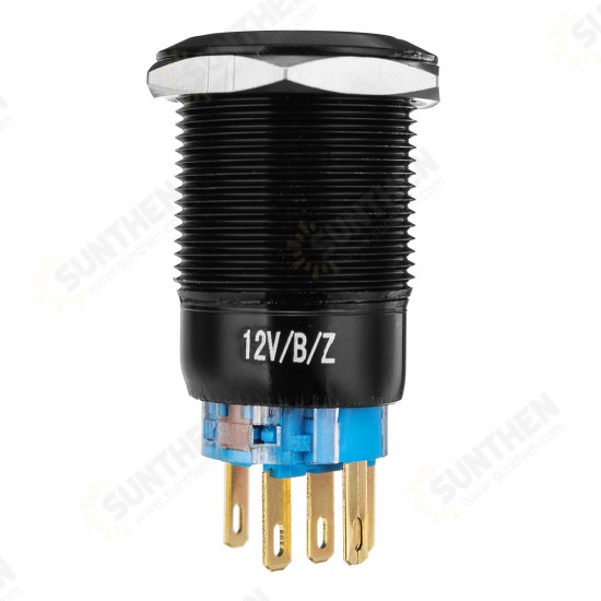 19MM Push Button Switch 12V LED Self Lock Switch IP65 Waterproof Metal On-Off Switch 19MM Push Button Switch 12V LED Self Lock Switch IP65 Waterproof Metal On-Off Switch