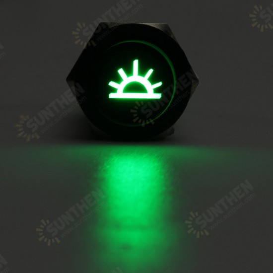 19MM Push Button Switch 12V LED Self Lock Switch IP65 Waterproof Metal On-Off Switch 19MM Push Button Switch 12V LED Self Lock Switch IP65 Waterproof Metal On-Off Switch