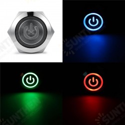 19mm 5Pin Metal Self-locking Switch 3V Red LED ON-OFF Push Button Switch With Wire Waterproof 19mm 5Pin Metal Self-locking Switch 3V Red LED ON-OFF Push Button Switch With Wire Waterproof