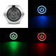 19mm 5Pin Metal Self-locking Switch 3V Red LED ON-OFF Push Button Switch With Wire Waterproof