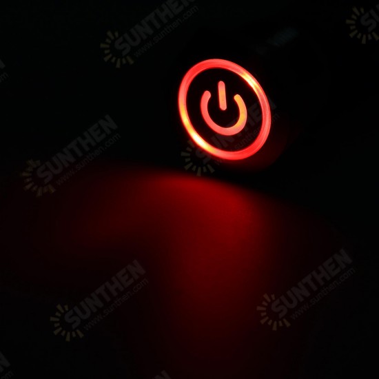 19mm Metal Waterproof 12/24V 5Pin ON-OFF Push Button Switch LED Power Switch 19mm Metal Waterproof 12/24V 5Pin ON-OFF Push Button Switch LED Power Switch