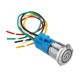 19mm Metal Waterproof 12/24V 5Pin ON-OFF Push Button Switch LED Power Switch 19mm Metal Waterproof 12/24V 5Pin ON-OFF Push Button Switch LED Power Switch