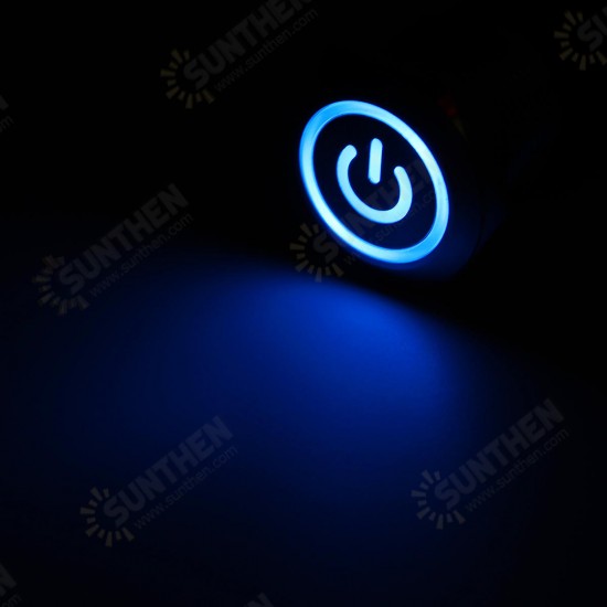 19mm Metal Waterproof 12/24V 5Pin ON-OFF Push Button Switch LED Power Switch 19mm Metal Waterproof 12/24V 5Pin ON-OFF Push Button Switch LED Power Switch
