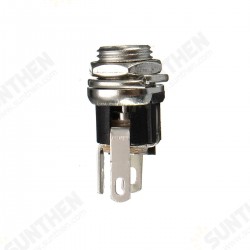 1PC 5.5X2.5mm Power Socket Threaded Head DC Connector Adapter Plug Metal Panel Mount Socket 1PC 5.5X2.5mm Power Socket Threaded Head DC Connector Adapter Plug Metal Panel Mount Socket