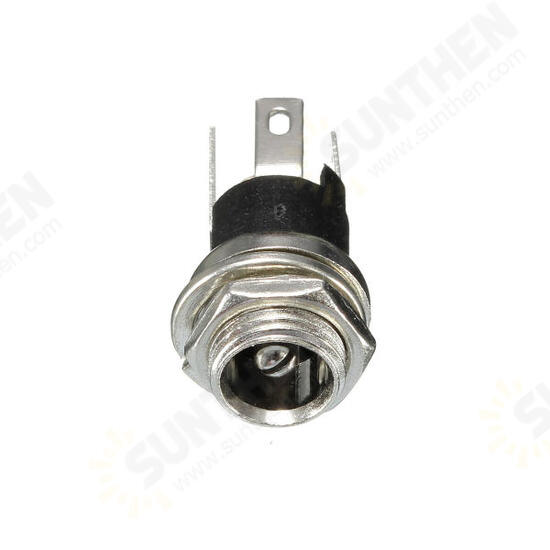 1PC 5.5X2.5mm Power Socket Threaded Head DC Connector Adapter Plug Metal Panel Mount Socket 1PC 5.5X2.5mm Power Socket Threaded Head DC Connector Adapter Plug Metal Panel Mount Socket