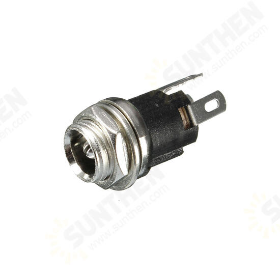 1PC 5.5X2.5mm Power Socket Threaded Head DC Connector Adapter Plug Metal Panel Mount Socket 1PC 5.5X2.5mm Power Socket Threaded Head DC Connector Adapter Plug Metal Panel Mount Socket
