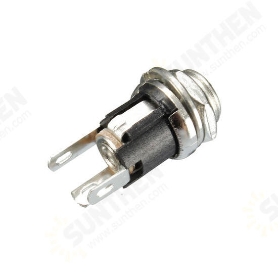 1PC 5.5X2.5mm Power Socket Threaded Head DC Connector Adapter Plug Metal Panel Mount Socket 1PC 5.5X2.5mm Power Socket Threaded Head DC Connector Adapter Plug Metal Panel Mount Socket