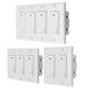 2-4 Gang Smart WiFi Wall Light Fan Switch Modern Panel For Amazon Alexa Google Home 2-4 Gang Smart WiFi Wall Light Fan Switch Modern Panel For Amazon Alexa Google Home