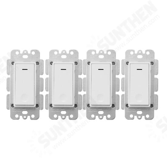 2-4 Gang Smart WiFi Wall Light Fan Switch Modern Panel For Amazon Alexa Google Home 2-4 Gang Smart WiFi Wall Light Fan Switch Modern Panel For Amazon Alexa Google Home