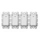 2-4 Gang Smart WiFi Wall Light Fan Switch Modern Panel For Amazon Alexa Google Home 2-4 Gang Smart WiFi Wall Light Fan Switch Modern Panel For Amazon Alexa Google Home
