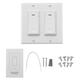 2-4 Gang Smart WiFi Wall Light Fan Switch Modern Panel For Amazon Alexa Google Home 2-4 Gang Smart WiFi Wall Light Fan Switch Modern Panel For Amazon Alexa Google Home