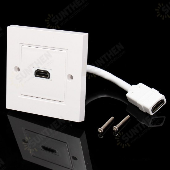 2 Port Wall Plates Dual Outlet Wall Plate Socket for Theater DVD Cable