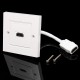 2 Port Wall Plates Dual Outlet Wall Plate Socket for Theater DVD Cable