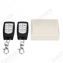 2 Transmitter+ 12V 4CH Channel Relay RF Wireless Remote Control Switch Receiver 2 Transmitter+ 12V 4CH Channel Relay RF Wireless Remote Control Switch Receiver