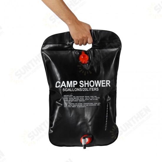 20L Solar Shower Bag Heating Camping Shower Bathing Bag Temperature Indicator