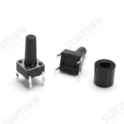 20Pcs 6x6x12mm Momentary 4pin Push Button Micro Tactile Tact Switch w Cap 20Pcs 6x6x12mm Momentary 4pin Push Button Micro Tactile Tact Switch w Cap