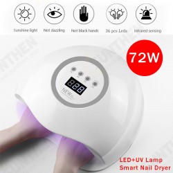 220V 72W Professional LED UV Quick Nail Dryer Gel Polish Lamp Light Curing Machine 220V 72W Professional LED UV Quick Nail Dryer Gel Polish Lamp Light Curing Machine