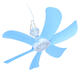 220V 7W Portable 6 Blades Mini Ceiling Fan with White ABS Blades Power Plug Switch Energy Saving Fan 220V 7W Portable 6 Blades Mini Ceiling Fan with White ABS Blades Power Plug Switch Energy Saving Fan