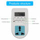 220V LCD Digital Timer Socket Timing Outlet Switch Digital Timer Switch Multifunctional EU Plug