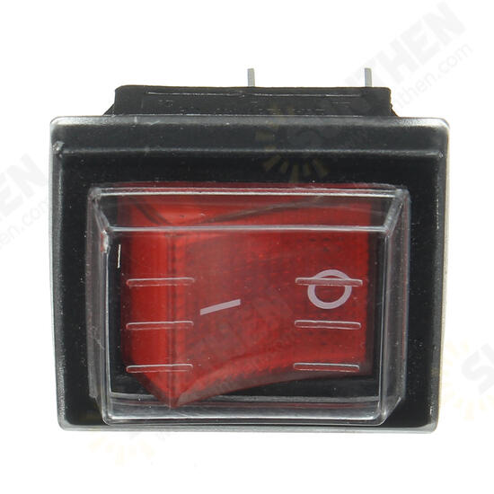 220V16A 20A 125V ON/OFF Red Switch Spare Waterproof Switch For Industrial Vacuum Suction Machines