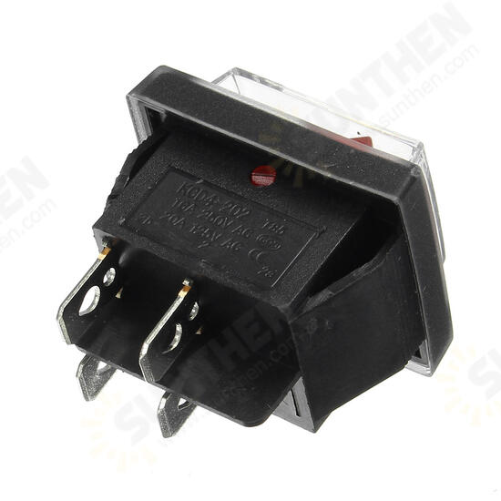 220V16A 20A 125V ON/OFF Red Switch Spare Waterproof Switch For Industrial Vacuum Suction Machines