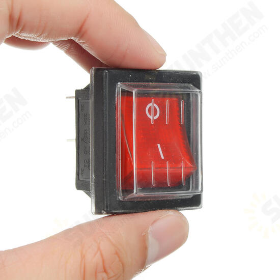 220V16A 20A 125V ON/OFF Red Switch Spare Waterproof Switch For Industrial Vacuum Suction Machines