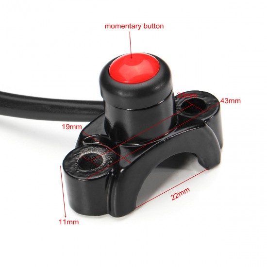 22mm CNC Engine Stop Start Kill Switch Button Engine Stop Button