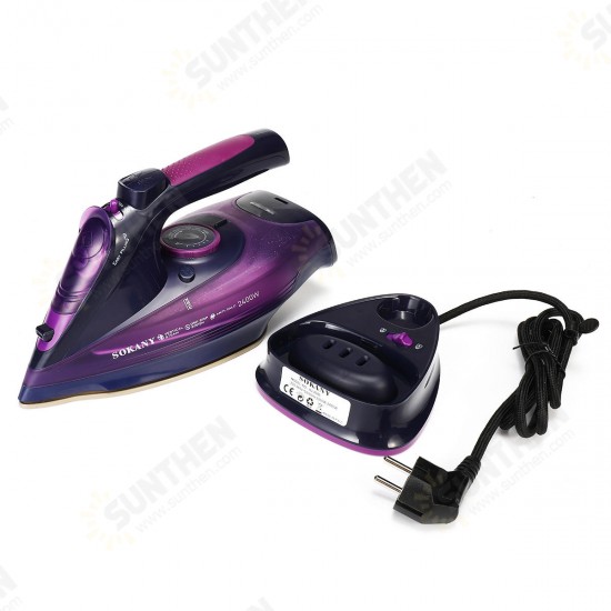 2400W 220V Cordless Steam Iron Multifunction Clothes Docking Station Dry Ironing Industry 2400W 220V Cordless Steam Iron Multifunction Clothes Docking Station Dry Ironing Industry
