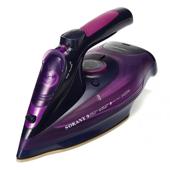 2400W 220V Cordless Steam Iron Multifunction Clothes Docking Station Dry Ironing Industry
