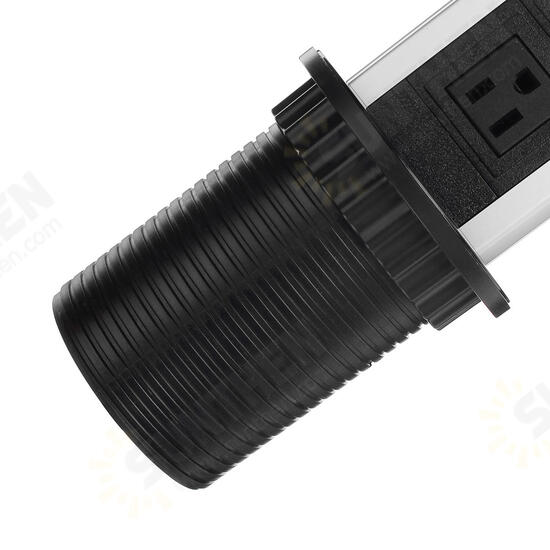 2500W US Plug 3/4/5/6 Socket Power 2.5A USB Charger Hidden Kitchen Table Electrical Socket