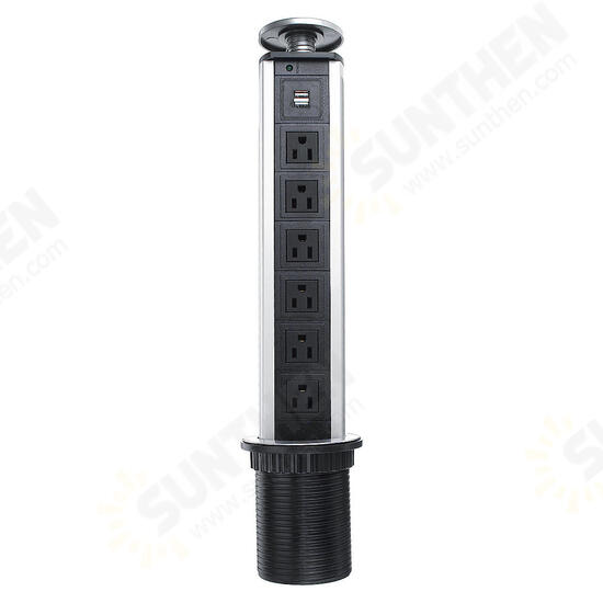 2500W US Plug 3/4/5/6 Socket Power 2.5A USB Charger Hidden Kitchen Table Electrical Socket 2500W US Plug 3/4/5/6 Socket Power 2.5A USB Charger Hidden Kitchen Table Electrical Socket