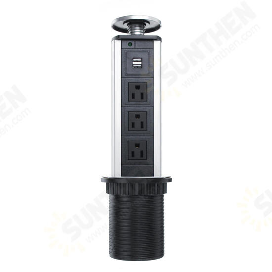 2500W US Plug 3/4/5/6 Socket Power 2.5A USB Charger Hidden Kitchen Table Electrical Socket 2500W US Plug 3/4/5/6 Socket Power 2.5A USB Charger Hidden Kitchen Table Electrical Socket