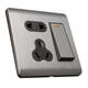 250V 10A 1 Gang 2 Ways 5 Holes Wall Switch Socket with Screws 250V 10A 1 Gang 2 Ways 5 Holes Wall Switch Socket with Screws