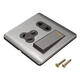 250V 10A 1 Gang 2 Ways 5 Holes Wall Switch Socket with Screws 250V 10A 1 Gang 2 Ways 5 Holes Wall Switch Socket with Screws