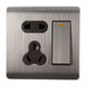 250V 10A 1 Gang 2 Ways 5 Holes Wall Switch Socket with Screws 250V 10A 1 Gang 2 Ways 5 Holes Wall Switch Socket with Screws