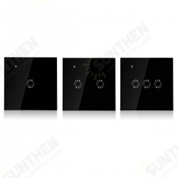 250V 10A 1/2/3 Gang Smart WiFi Light Touch Switch RF APP Remote Control Socket 250V 10A 1/2/3 Gang Smart WiFi Light Touch Switch RF APP Remote Control Socket