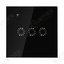 250V 10A 1/2/3 Gang Smart WiFi Light Touch Switch RF APP Remote Control Socket 250V 10A 1/2/3 Gang Smart WiFi Light Touch Switch RF APP Remote Control Socket