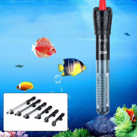 25/50/100/200/300/500W Fish Tank Automatic Thermostat Aquarium Heating Rod