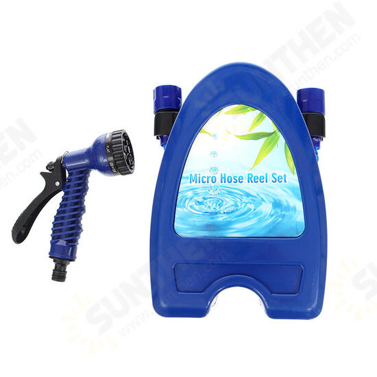 2.5m/5m Wall Mounted Hose Reel Rack Portable Telescopic Water Pipe Storage Clean Cast Hanger