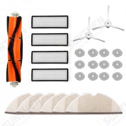 25pcs Replacement Set Filter Side Brush For Roborock MI S50 S51 S55 S5 Vacuum Cleaner Washable