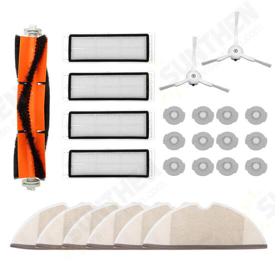 25pcs Replacement Set Filter Side Brush For Roborock MI S50 S51 S55 S5 Vacuum Cleaner Washable 25pcs Replacement Set Filter Side Brush For Roborock MI S50 S51 S55 S5 Vacuum Cleaner Washable