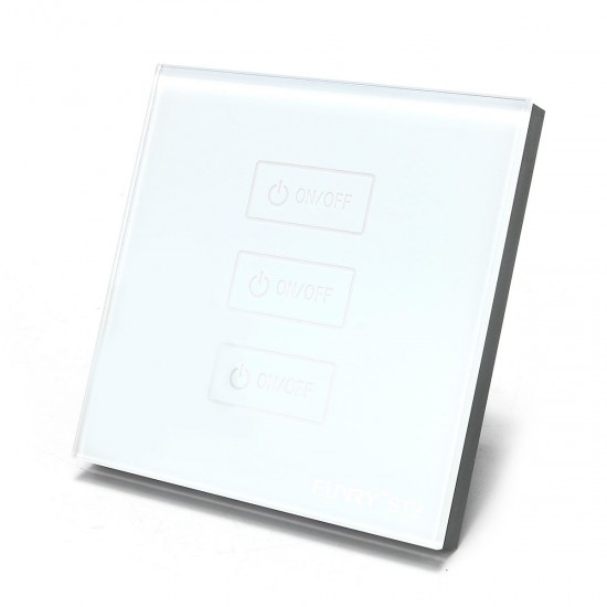 3 Gang 2 Way Glas Touchscreen Lichtschalter Intelligent Remote Control Switch