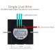 3 Gang 2 Way Glas Touchscreen Lichtschalter Intelligent Remote Control Switch 3 Gang 2 Way Glas Touchscreen Lichtschalter Intelligent Remote Control Switch