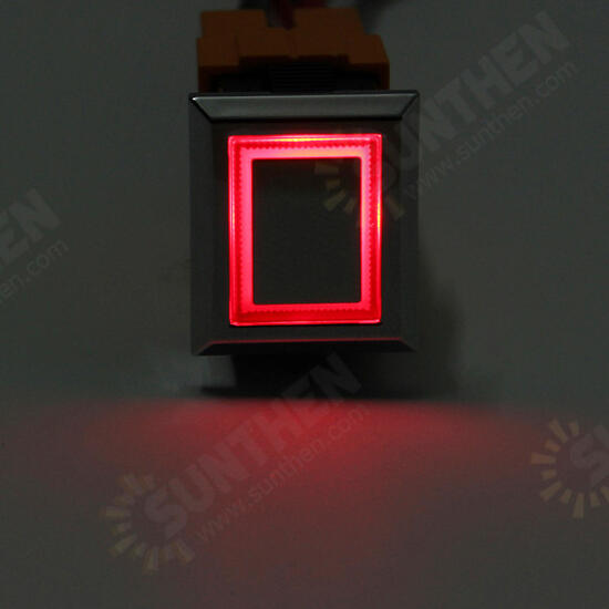 3000W 15A LED Metal Button Switch Self-Lock Power Equipment Switch Waterproof