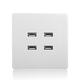 3.1A AC Power Wall Receptacle Socket Plate Charger Outlet Panel with 4 USB Port