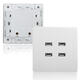 3.1A AC Power Wall Receptacle Socket Plate Charger Outlet Panel with 4 USB Port